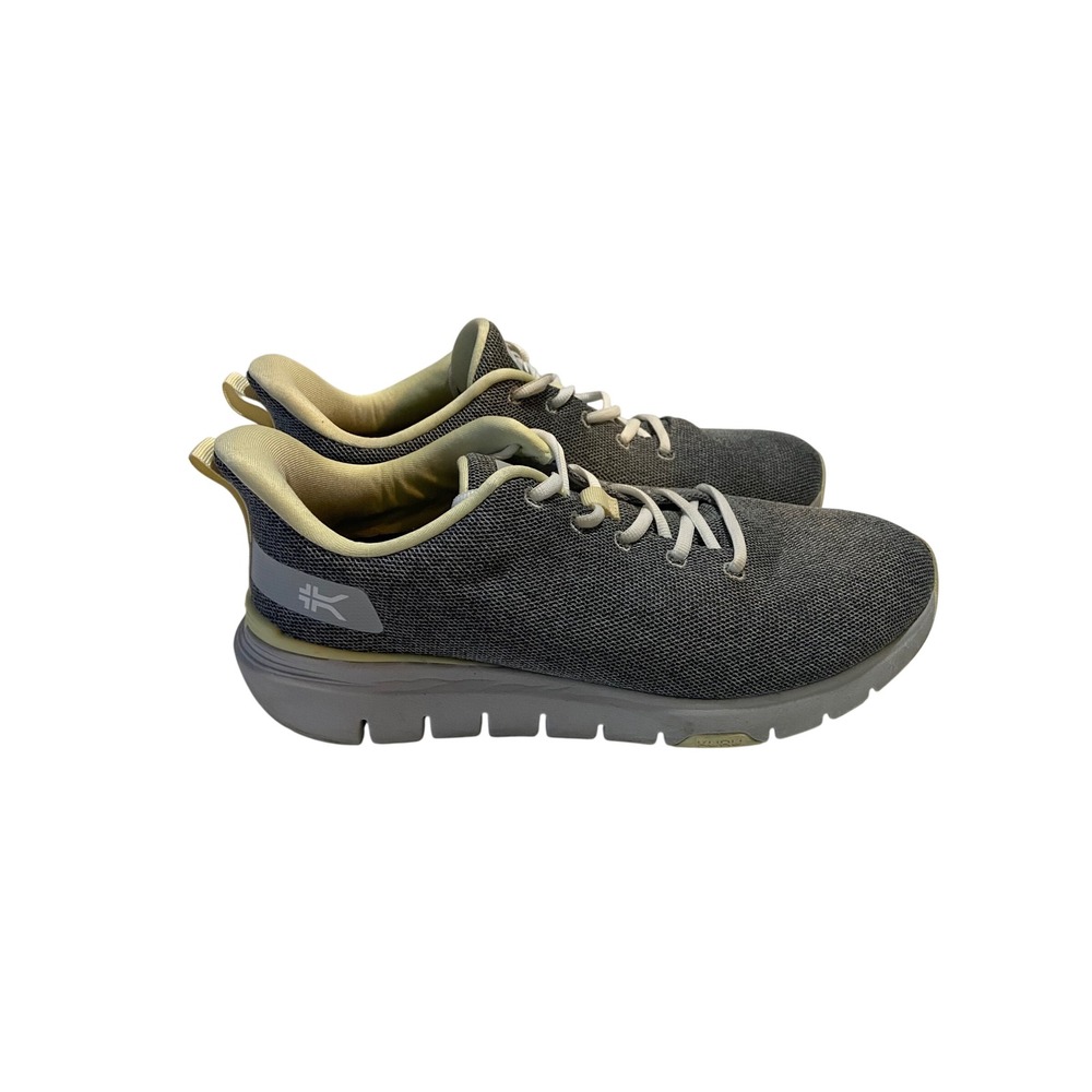 Kuru Flex Gray White Walking Shoes Womens 10.5 Wide Sneakers